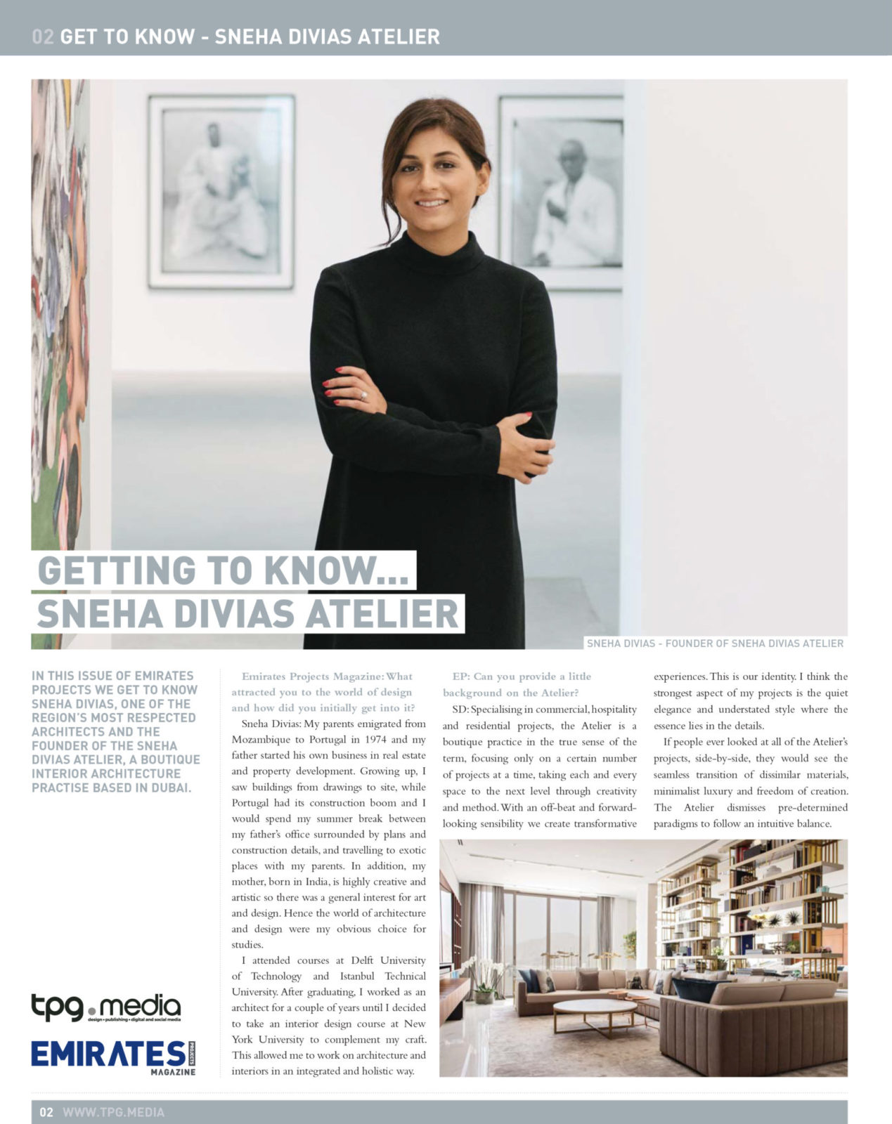 Sneha Divias Atelier -Emirates Projects Get to Know